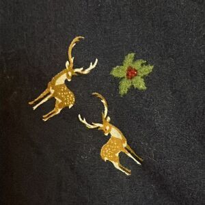 Reindeer Holly Roebuck & Co Buttondown Navy M